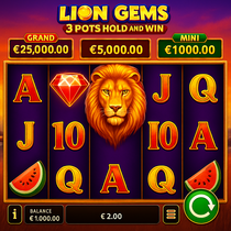Cadoola - Lion Gems 3 Pots Hold and Win Slot Game